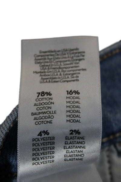 Mother Womens Flared Jeans Blue Cotton Mid Rise Button Inseam 29 Size 24