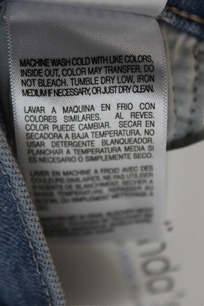 Mother Womens Flared Jeans Blue Cotton Mid Rise Button Inseam 29 Size 24