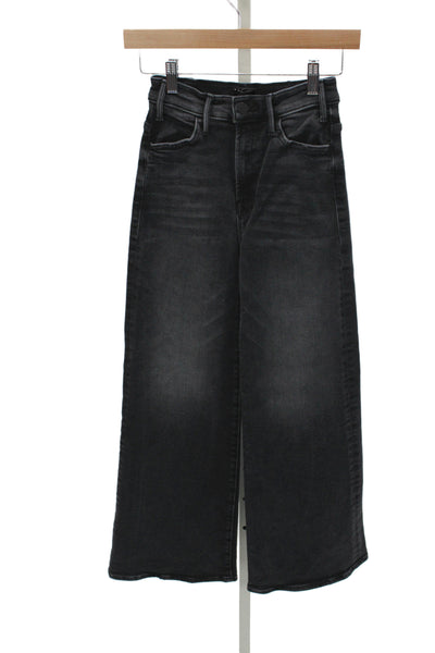 Mother Womens Wide-Leg Black Jeans Size 24