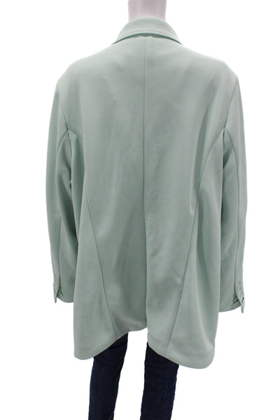 Adidas Womens Basic Jacket Green Button Polyester Size 2X