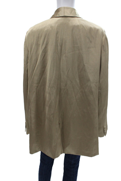 Madewell Women Gold Classic Jacket Button Long Sleeve Size 18