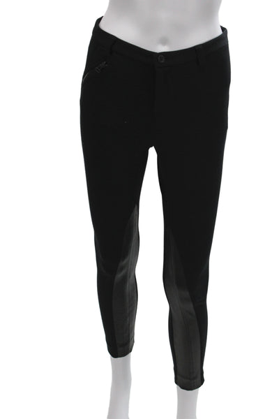 Alice + Olivia Womens Black Solid Pants Inseam 25 Size 8