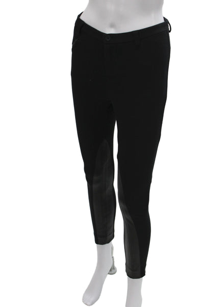 Alice + Olivia Womens Black Solid Pants Inseam 25 Size 8