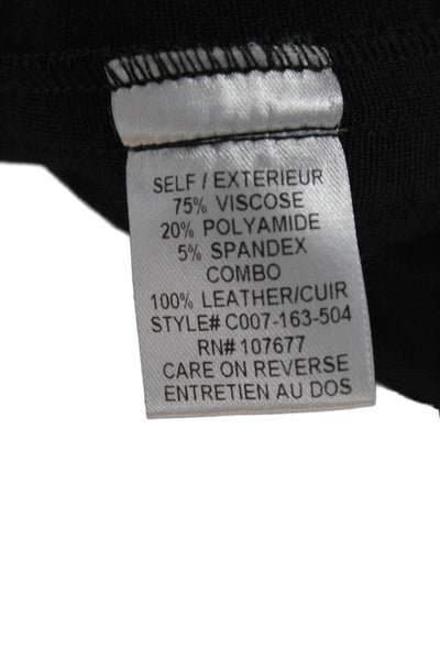 Alice + Olivia Womens Black Solid Pants Inseam 25 Size 8