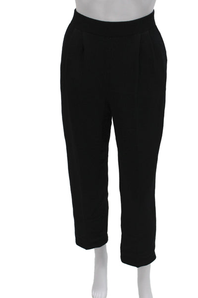 St. John Basics Women Black Solid Pants Inseam 25 Size 2