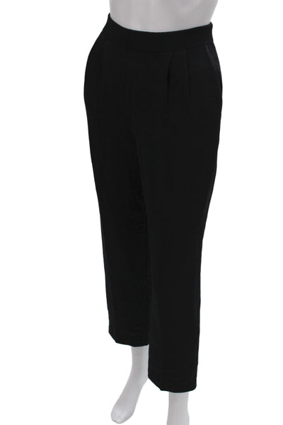 St. John Basics Women Black Solid Pants Inseam 25 Size 2