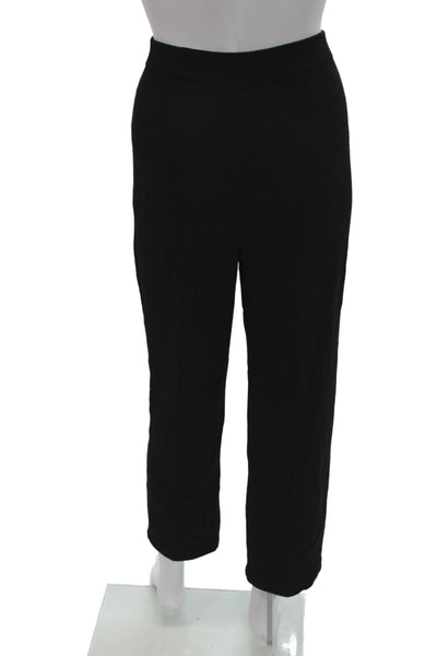 St. John Basics Women Black Solid Pants Inseam 25 Size 2