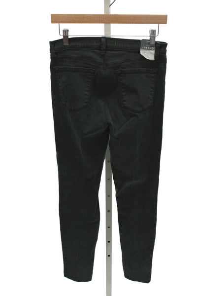 J Brand Women Skinny Black Jeans Cotton Blend Button 30 Inseam Size 29