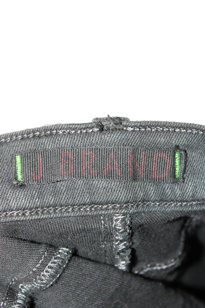 J Brand Women Skinny Black Jeans Cotton Blend Button 30 Inseam Size 29