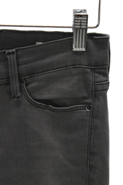 Frame Womens Skinny Gray Jeans Mid Rise Size 26
