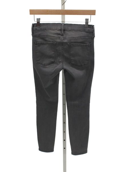 Frame Womens Skinny Gray Jeans Mid Rise Size 26