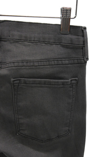 Frame Womens Skinny Gray Jeans Mid Rise Size 26