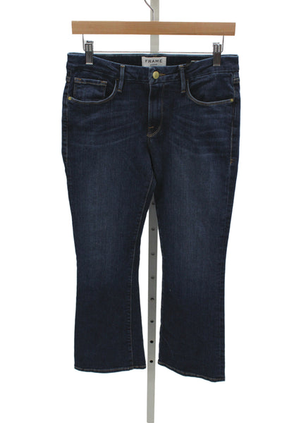 Frame Womens Cropped Blue Cotton Jeans Size 28