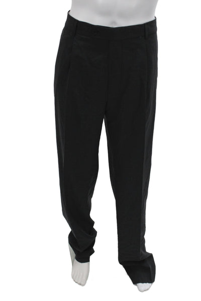 Boss Hugo Boss Men Gray Virgin Wool Dress Pants Button Size 40