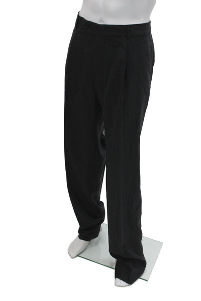 Boss Hugo Boss Men Gray Virgin Wool Dress Pants Button Size 40