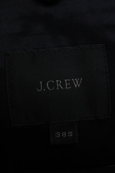 J Crew Mens 2 Piece Wool Suit Jacket Blue Classic Size 38