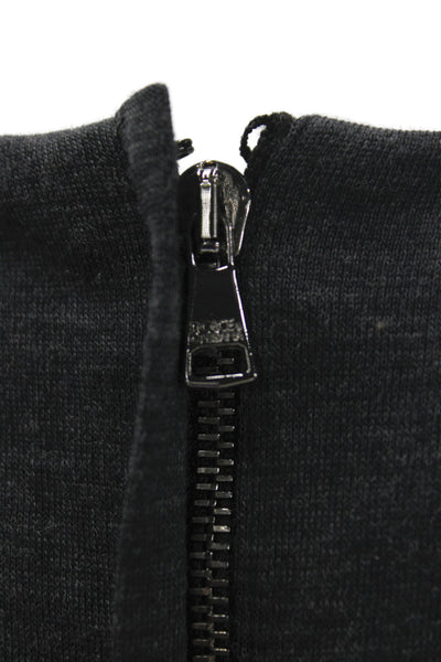 Dolce & Gabbana Womens Bodycon Dress Gray 100% Virgin Wool Scoop Neck Size 40