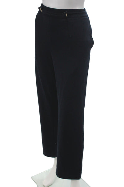 Sandro Women Blue Solid Pants Size XL