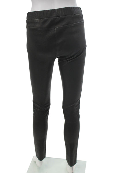 Louis Vuitton Womens Lambskin Jeggings Black Size 36