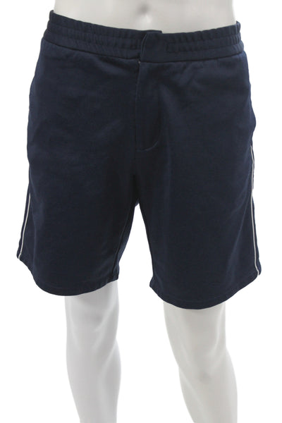 Vilebrequin Mens Sweat Shorts Blue Drawstring Size XL