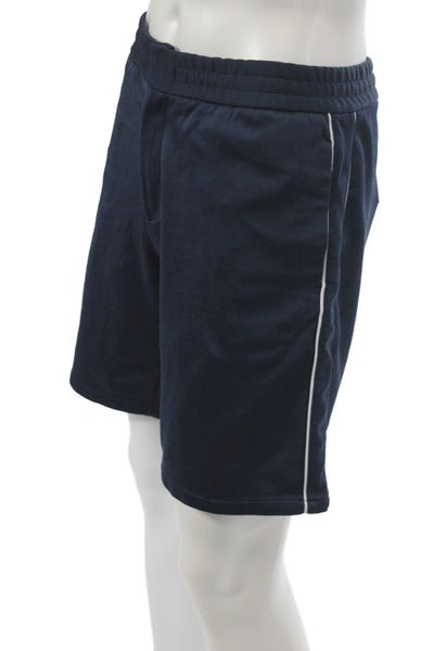 Vilebrequin Mens Sweat Shorts Blue Drawstring Size XL
