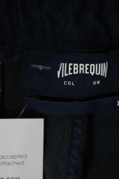 Vilebrequin Mens Sweat Shorts Blue Drawstring Size XL