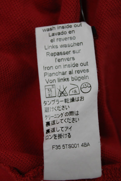 Kenzo Mens Basic Tiger Crew Neck Short Sleeve T-Shirt Red 100% Cotton Size M