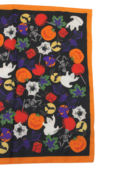Echo Womens Scary Holiday Print Square Scarf Multicolor Size 38X38"