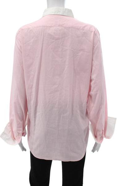 Brooks Brothers Women Basic Collared Button-Up Check Cotton Long Sleeve Size 16