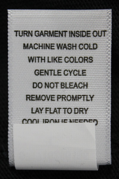 AYR Women Black Cotton Crewneck Short Sleeve Pullover Size L