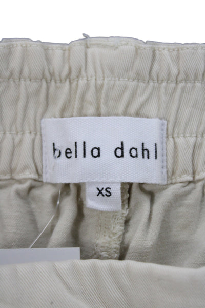 Bella Dahl Women Shorts Beige Viscose Solid Casual Size XS