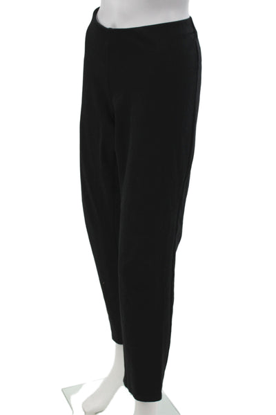Eileen Fisher Women Ankle Pants Black Viscose Pull On Size M
