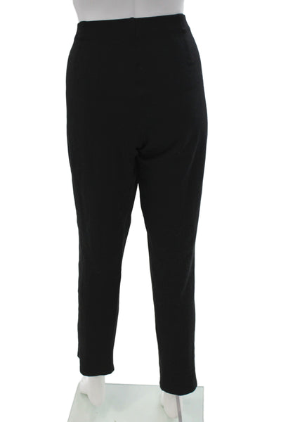 Eileen Fisher Women Ankle Pants Black Viscose Pull On Size M