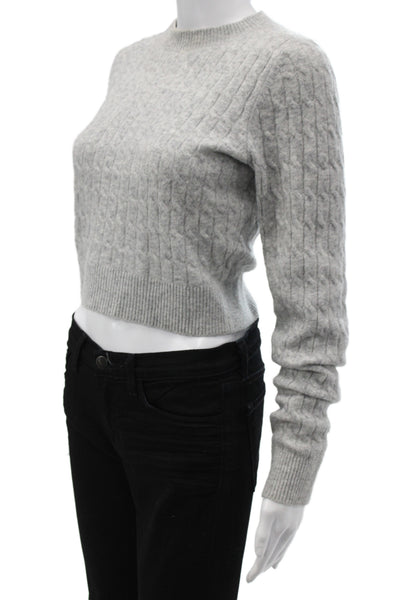 Amanda Uprichard Womens Pullover Sweater Gray Size M