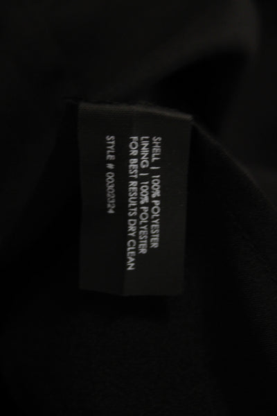 Club Monaco Women A-Line Skirt Black Knee Length Polyester Size 2