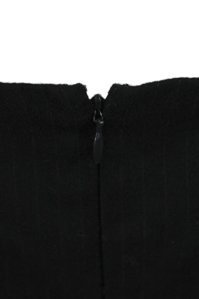 Club Monaco Women Black Sheath Off the Shoulder Knee Length Dress Size 4