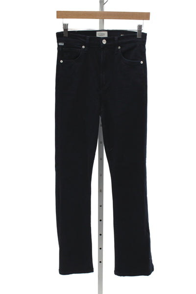 Citizens of Humanity Women Black Straight Jeans Mid Rise Size 26