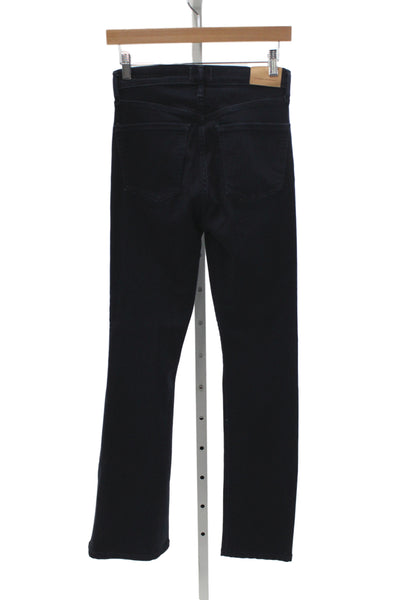 Citizens of Humanity Women Black Straight Jeans Mid Rise Size 26