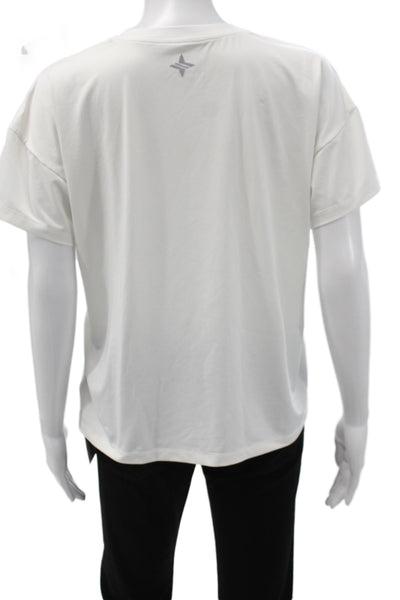 Tuckernuck Womens Basic Short Sleeve Crew Neck T-Shirt White Size S