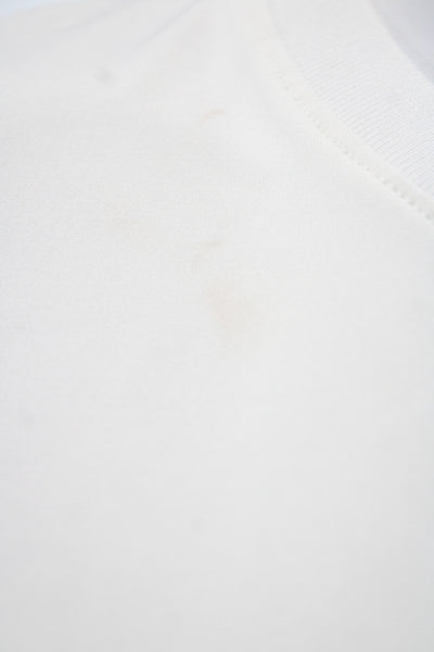 Tuckernuck Womens Basic Short Sleeve Crew Neck T-Shirt White Size S