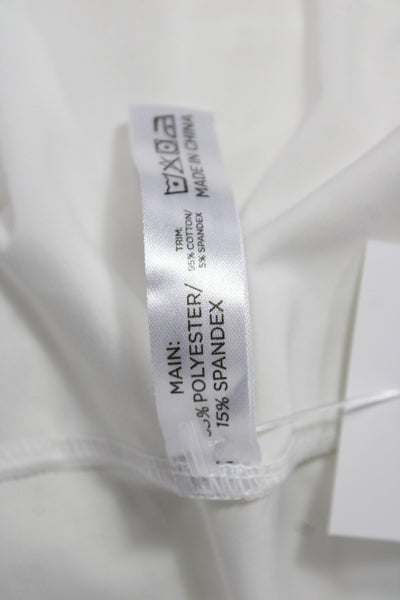 Tuckernuck Womens Basic Short Sleeve Crew Neck T-Shirt White Size S