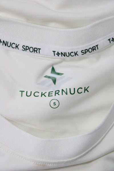 Tuckernuck Womens Basic Short Sleeve Crew Neck T-Shirt White Size S