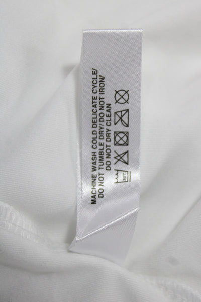InPhorm Women Sleeveless Basic Polo White Collared Button Polyester Golf Size S