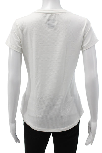 Fila Womens Basic Short Sleeve T-Shirt White Athleisure Size S