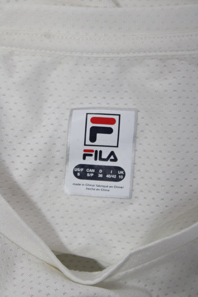 Fila Womens Basic Short Sleeve T-Shirt White Athleisure Size S