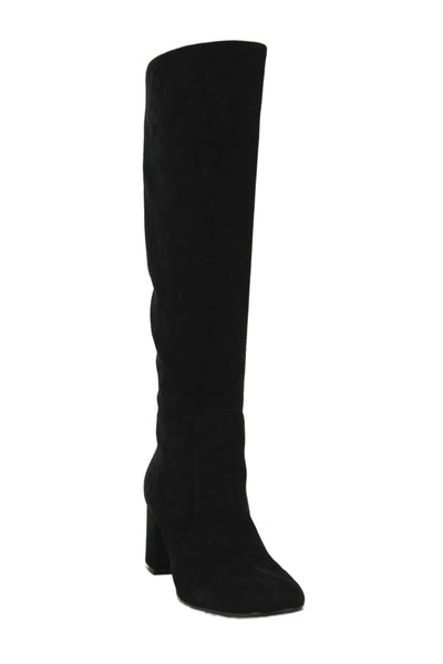 Gianvito Rossi Womens Leather Suede Knee High Boots Black Size 9.5