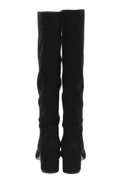 Gianvito Rossi Womens Leather Suede Knee High Boots Black Size 9.5