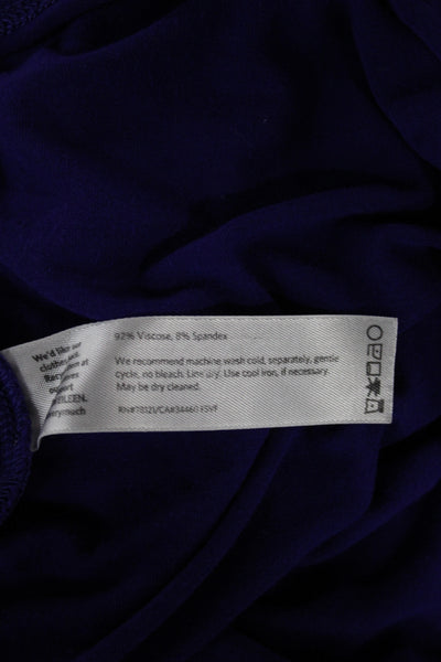 Eileen Fisher Women Babydoll Sleepshirt Purple Scoop Neck 3/4 Sleeve Size M
