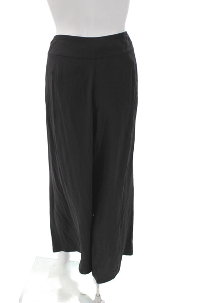 Eileen Fisher Women Black Solid Pants Size M