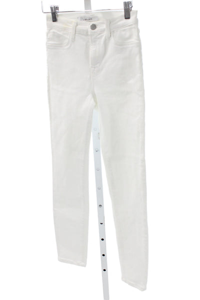 J Brand Women Skinny White Cotton Jeans Size 24